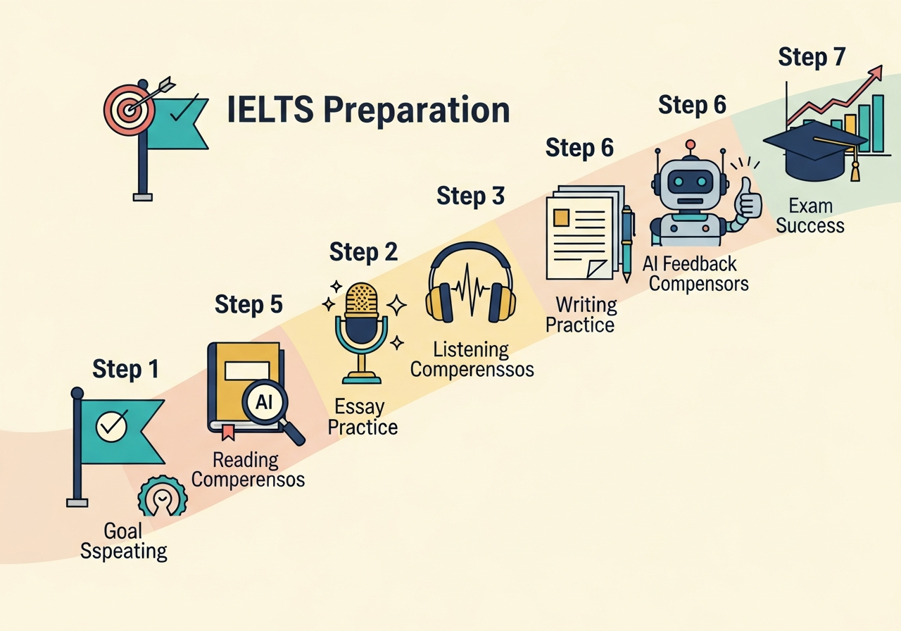 Lộ trình 90 ngày luyện IELTS với AI