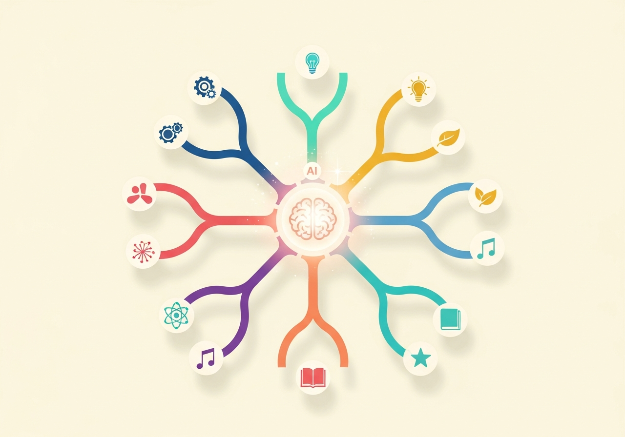 Mind map radial sinh tự động bằng AI
