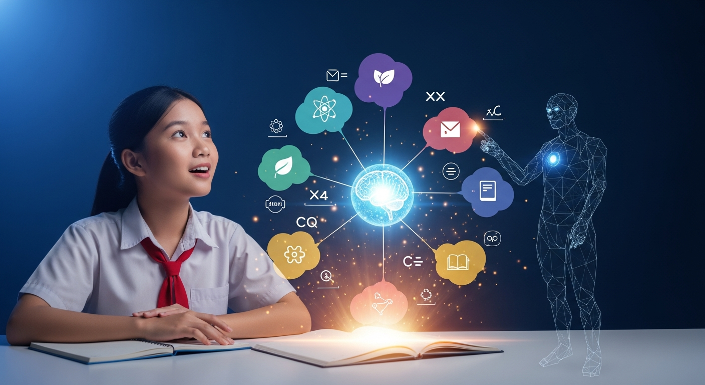 Học sinh tạo mind map tự động bằng AI